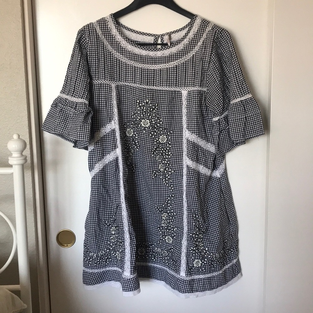 Free People Gingham Dress